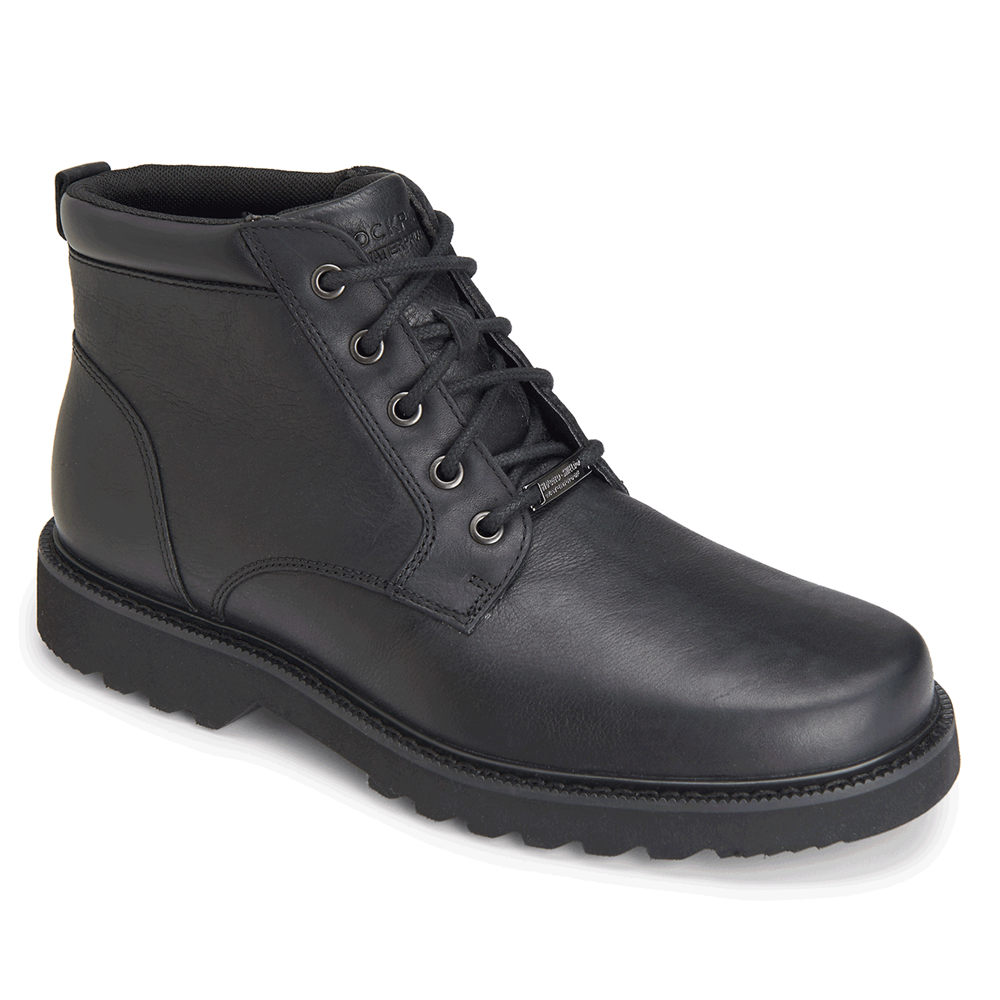 Rockport Boots For Mens Black - Northfield Waterproof Plain Toe - HD8904521